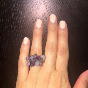 Beautiful purple stone ring